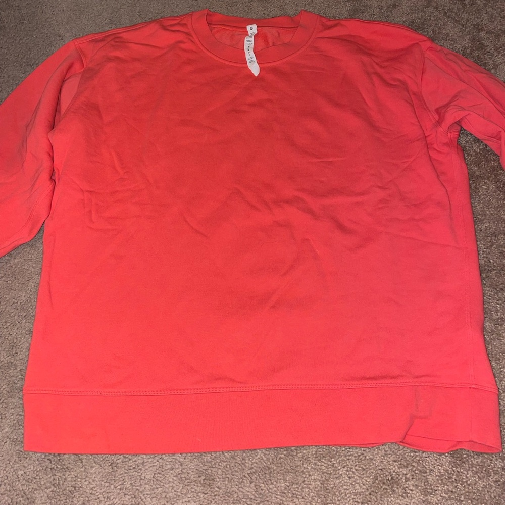New without tags Coral lululemon boyfriend crewneck